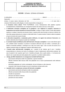 sospensione al muscolo frontale per correzione ptosi - SIOP