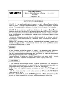 Specifica Tecnica per Quadri di distribuzione in Bassa Tensione