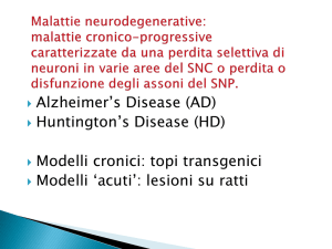 malattie cronico-progressive caratterizzate da una perdita selettiva