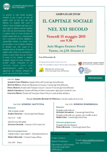 il capitale sociale nel xxi secolo - Orizzonti del Diritto Commerciale