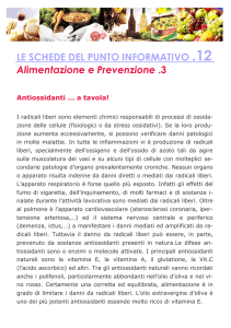 Antiossidanti a tavola