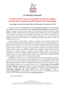 Concerto di fine anno con il grande cinema di