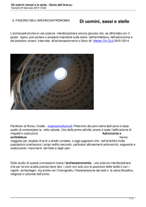 Gli antichi romani e le stelle - Storia dell`Arte.eu