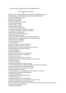 CONTENUTI DELLE COMPETENZE DI STORIA - Panetti