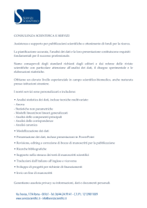 Servizi Consulenza Scientifica