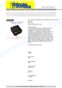 STABILIZZATORE DI TENSIONE SCUDO AVR 1200 VA 59631510