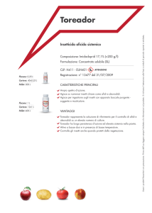 Toreador - Sapec Agro in Italia