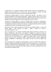 I clienti finali civili e le imprese connesse in bassa tensione con