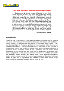 Traci, Sciti, Amazzoni, antichissimi avversari di Atene TRADUZIONE