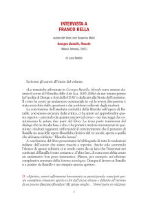 intervista a franco rella
