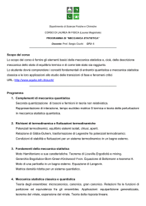 Scopo del corso Lo scopo del corso è fornire gli elementi basici