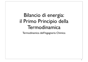 Bilancio di energia - Polymer Technology Group