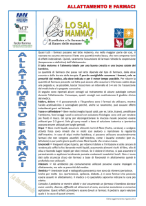 Allattamento e farmaci