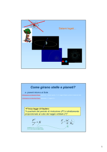 Come girano stelle e pianeti?