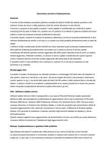 Descrizione servizio di teleassistenza Generale Il servizio di
