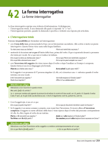 La forma interrogativa - ITCG Galilei Avigliana