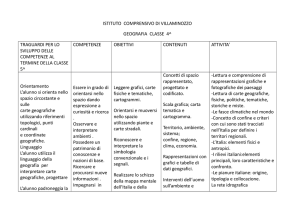 geografia classe 4 - Istituto Comprensivo Villa Minozzo