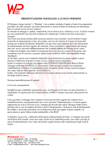 presentazione noleggio a lungo termine
