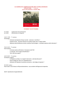 LE GIORNATE CARDIOLOGICHE DEI CASTELLI ROMANI UPDATE