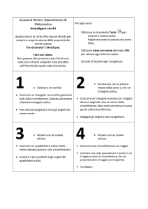 Scuola di Wrenn, Dipartimento di Matematica Investigare cerchi