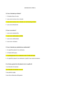 GEOGRAFIA FISICA 1) Cosa si intende per falesia? 1