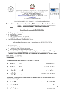1  CertINT® 2012 Compiti per le vacanze di