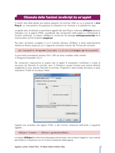 Chiamata delle funzioni JavaScript da un`applet