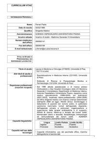 CV - Azienda Ospedaliero