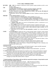 l`eta` dell`imperialismo - Istituto Nostra Signora