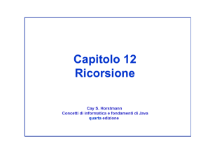 Metodi ausiliari ricorsivi