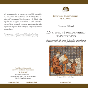 lineamenti di una filosofia cristiana - isf