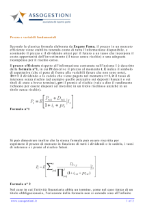 Secondo la classica formula elaborata da Eugene