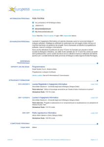 Curriculum informatico