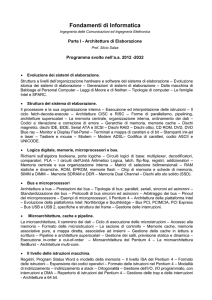 Architetture di Elaborazione - Dipartimento di Ingegneria informatica