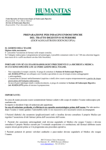 preparazione per indagini endoscopiche del tratto