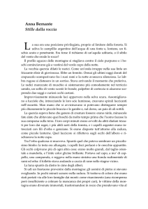Anna Bernante Stille dalla roccia
