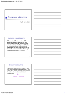 Educazione e istruzione