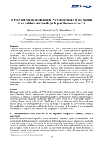 (NU): integrazione di dati spaziali in un database