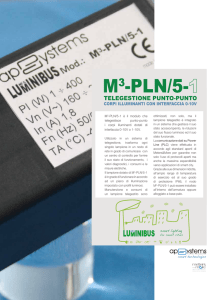 M3-PLN/5-1 è il modulo che telegestisce punto