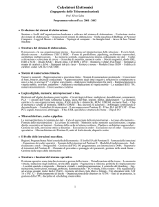 Programma svolto nell` a.a. 2001-2002