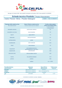Scheda tecnica Prodotto / Product Characteristics