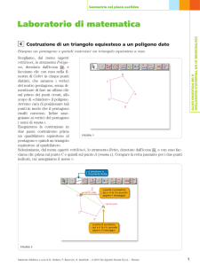 Costruzione di un triangolo equiesteso a un poligono dato