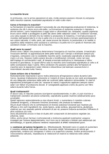 Le macchie brune - Informazioni sui farmaci