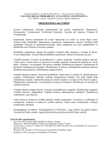 PROGRAMMA del CORSO
