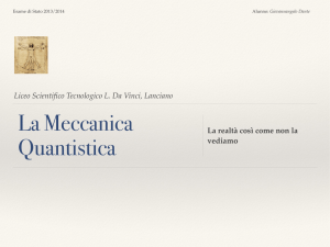 La Meccanica Quantistica