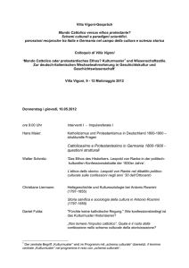 Cattolicesimo e Protestantesimo in Germania 1800-1900