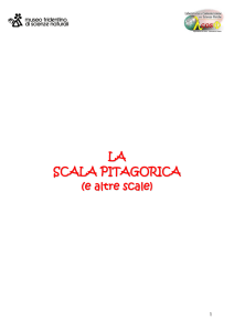 LA SCALA PITAGORICA - Dipartimento di Fisica
