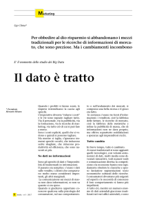 Il dato è tratto - Mercurio Misura