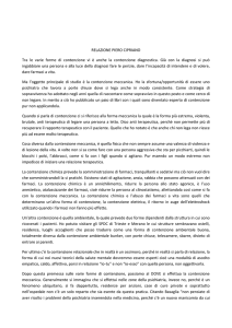 RELAZIONE PIERO CIPRIANO Tra le varie forme di contenzione vi