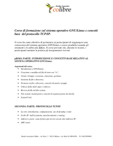 Corso di formazione sul sistema operativo GNU/Linux e concetti